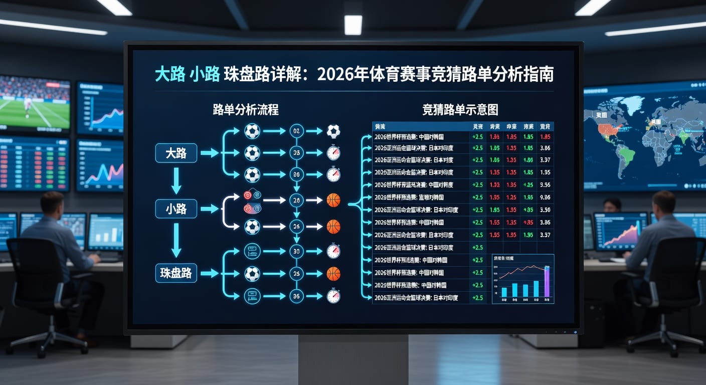 大路小路珠盘路：玩转足球盘口技巧，资深分析师带你赢